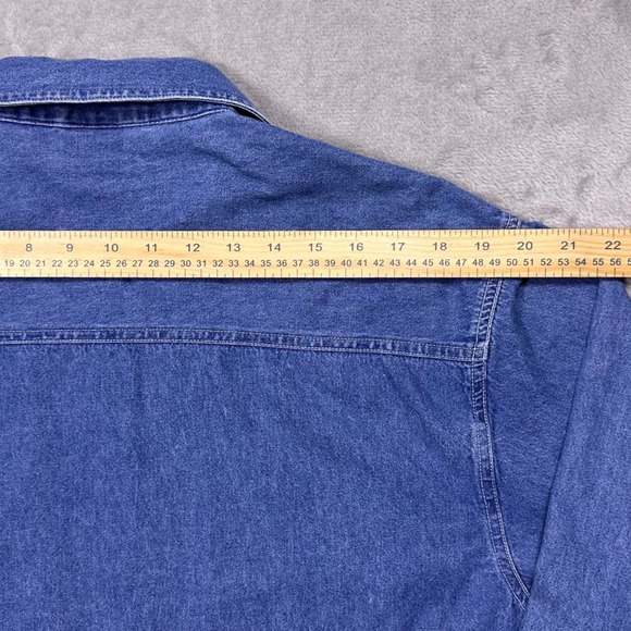 Vintage Bobbie Brooks Denim Shirt Fall Harvest Embroidered Countrycore - Picture 13 of 15